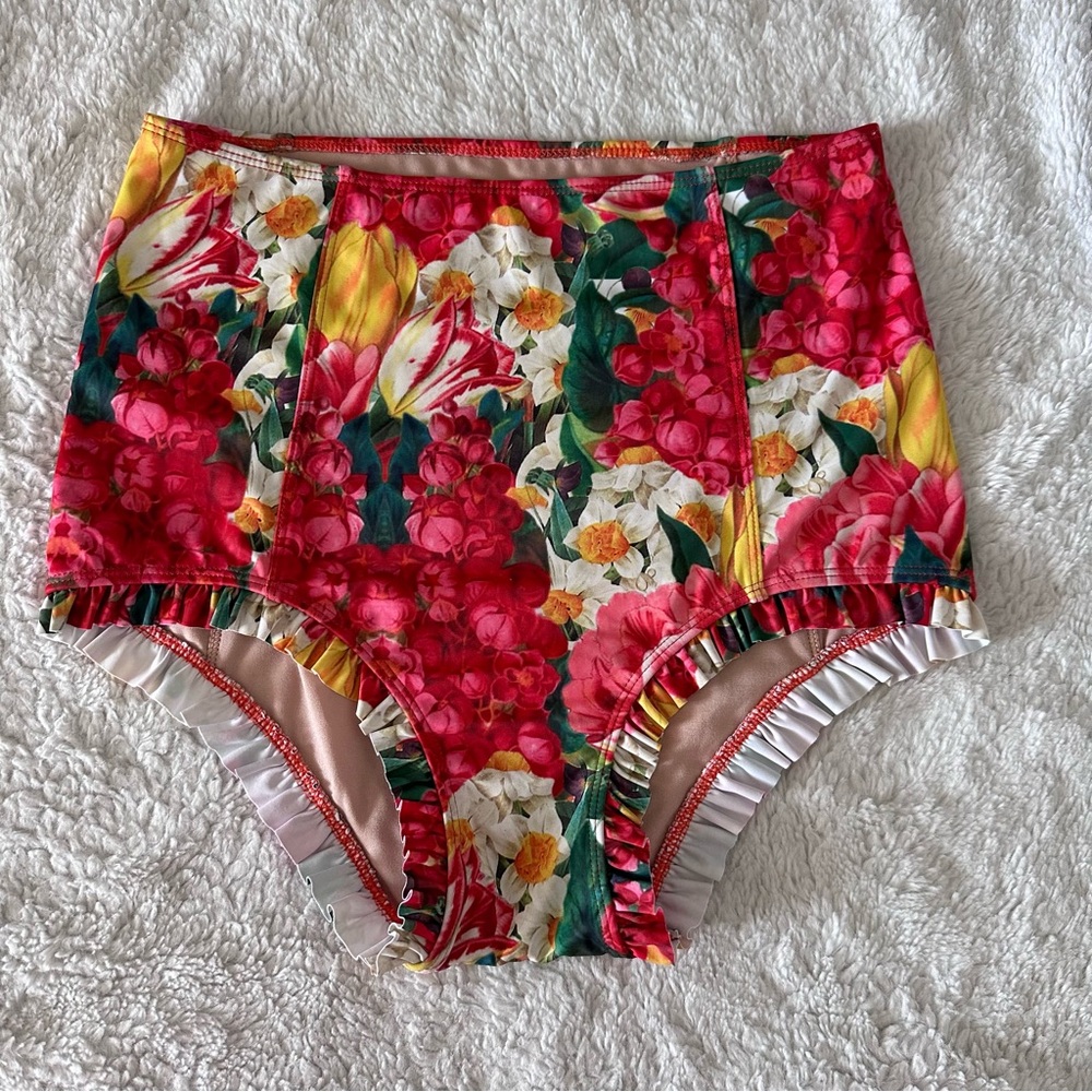 Kortni Jeane Tulips All Ruffled Up ARU swim bottoms